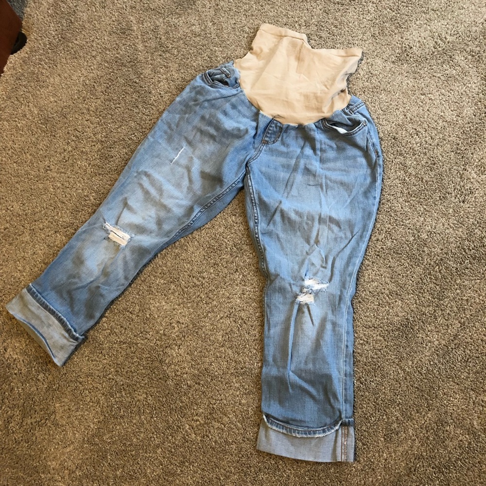 Indigo Blue | Maternity Capris | XL | EUC